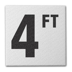 DEPTH MARKER 4FT N/SKID