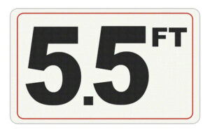 DEPTH MARKER 5.5FT N/SKID